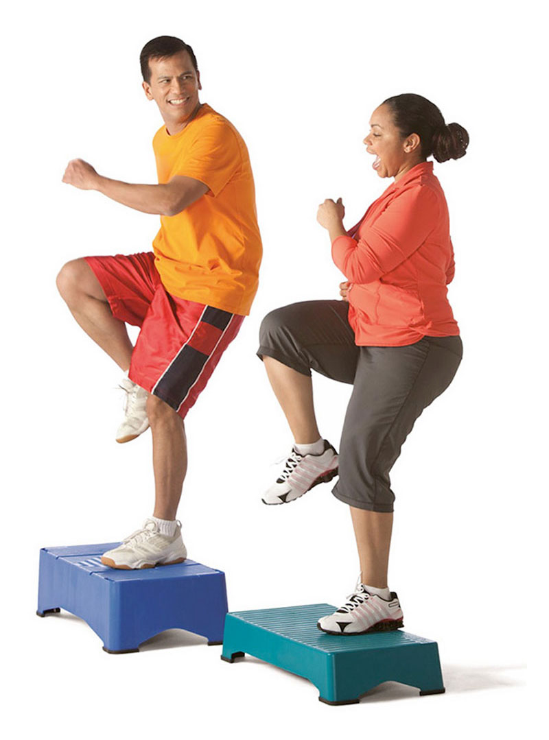 adults doing exercise