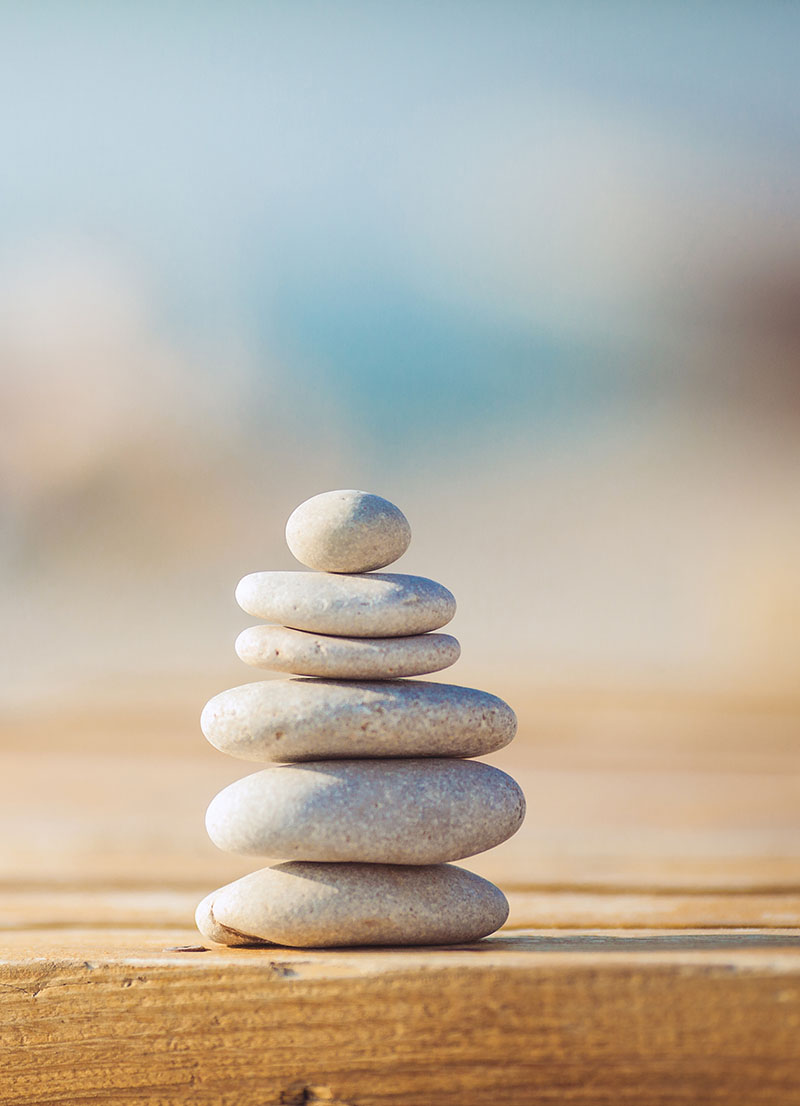 stones stacked on top of each other.