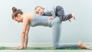 mommy and child yoga