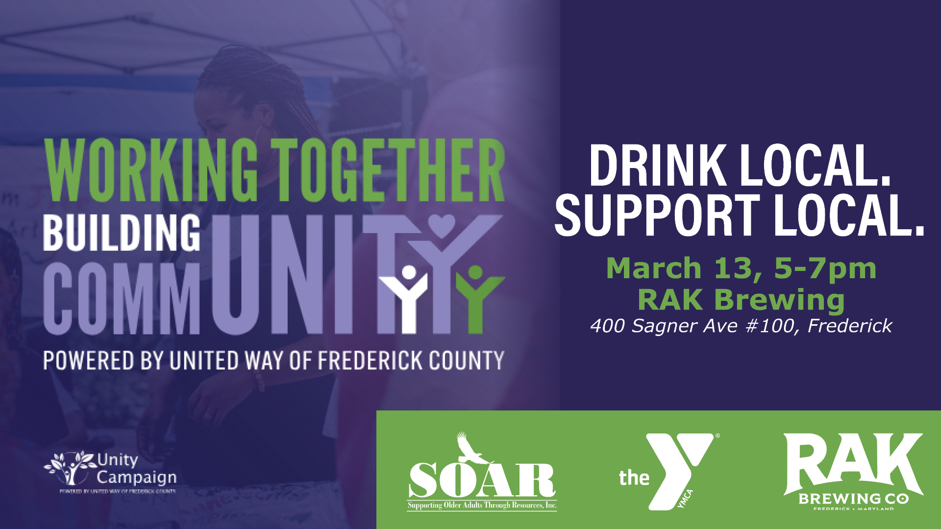 Drink Local Support Local event as part of Unity Campaign